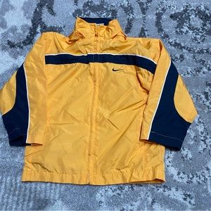 Unisex Nike Athletics Yellow Jersey Lined full Zip Windbreaker Jacket